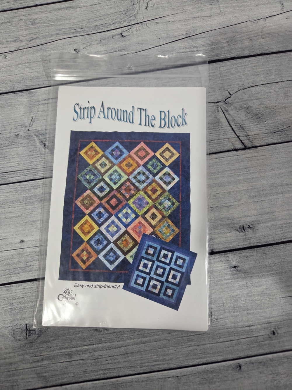 Carol Quilting Pattern Strip Around The Block